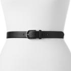 Women's Chaps Saffiano Belt, Size: Medium, Black