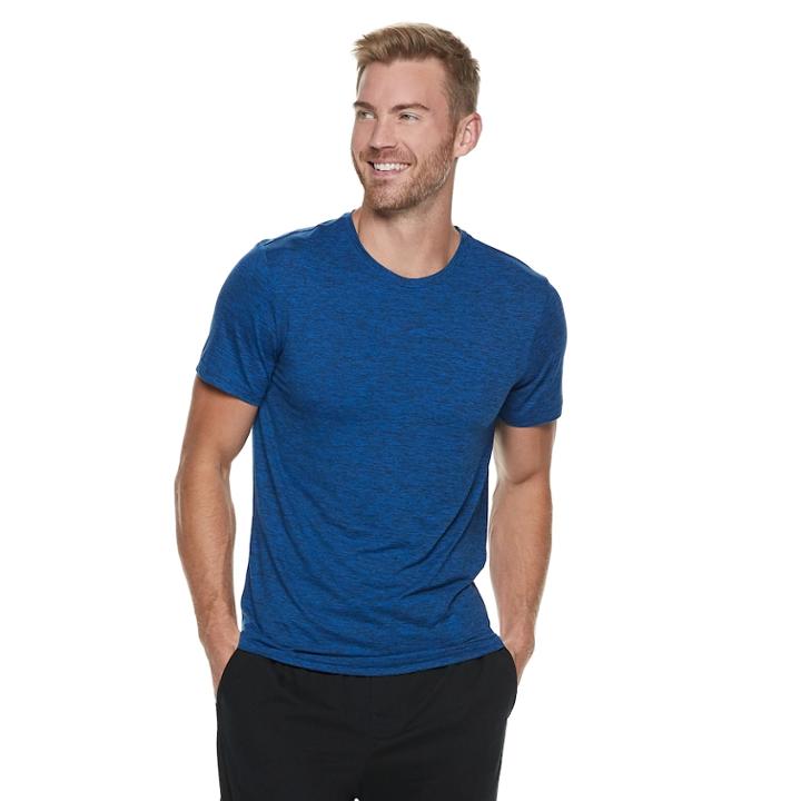 Men's Coolkeep Performance Crewneck Lounge Tee, Size: Large, Light Blue