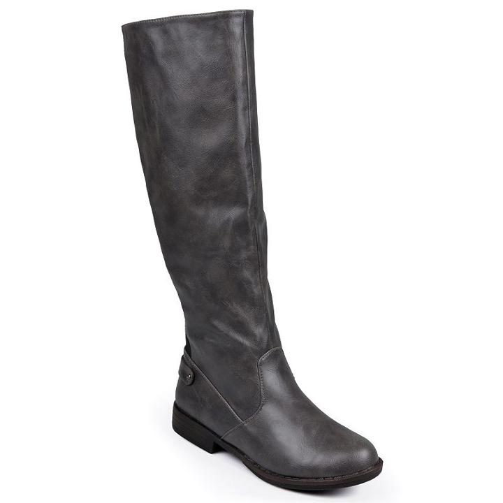 Journee Collection Lynn Women's Tall Riding Boots, Girl's, Size: 7, Grey