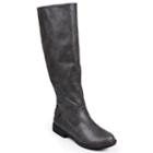 Journee Collection Lynn Women's Tall Riding Boots, Girl's, Size: 7, Grey