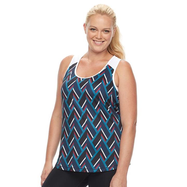 Plus Size Fila Sport&reg; Core Scoopneck Tank, Women's, Size: 1xl, White