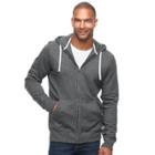 Big & Tall Sonoma Goods For Life&trade; Classic-fit Sherpa-lined Full-zip Fleece Hoodie, Men's, Size: L Tall, Black
