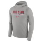 Men's Nike Ohio State Buckeyes Basketball Fleece Hoodie, Size: Large, Grey Other