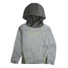 Boys 4-7 Nike Dri-fit Pullover Logo Hoodie, Size: 5, Light Grey