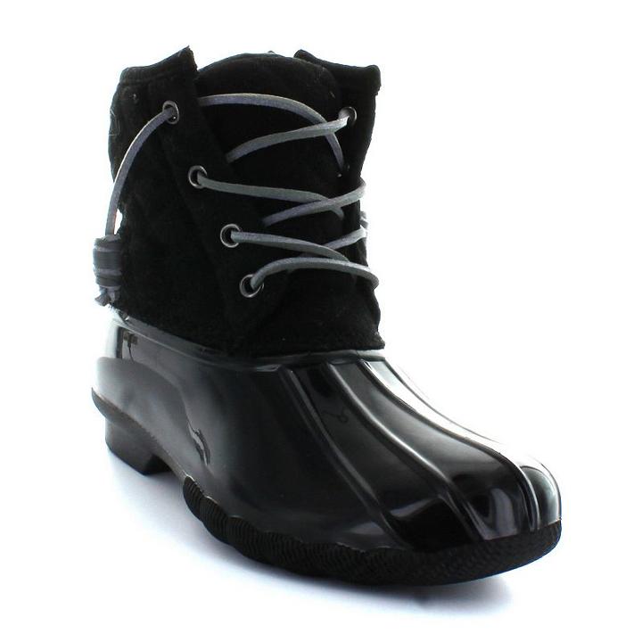 Seven7 Goose Women's Waterproof Duck Boots, Girl's, Size: 6, Black