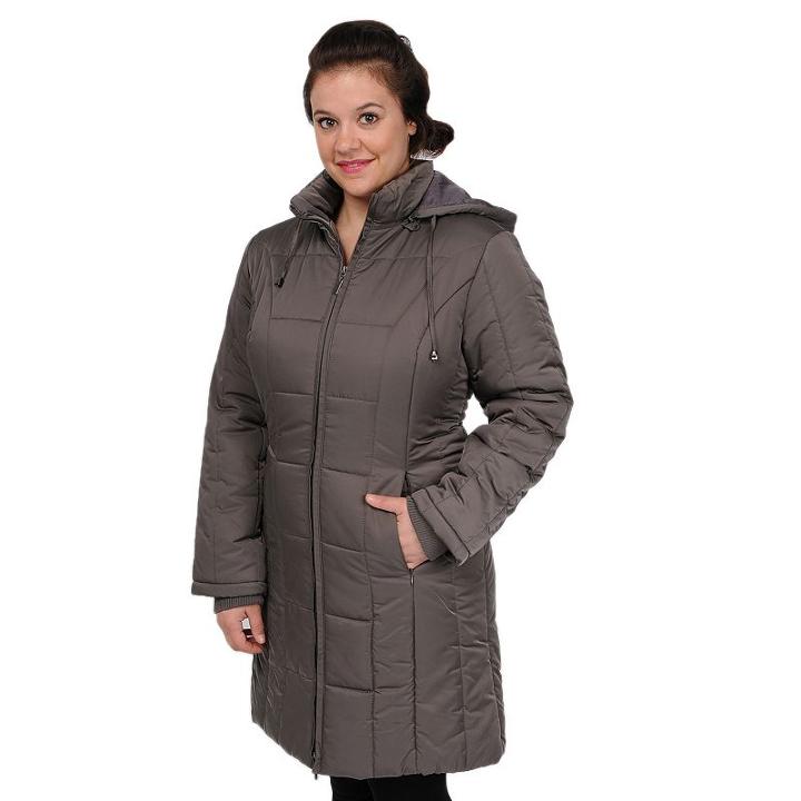 Women's Excelled Hooded Quilted Jacket, Size: Large, Grey