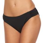 Women's Apt. 9&reg; Shirred-side Scoop Bottoms, Size: Large, Black