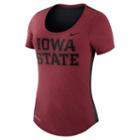 Women's Nike Iowa State Cyclones Dri-fit Scoopneck Tee, Size: Xl, Red