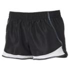 Juniors' So&reg; Woven Running Shorts, Girl's, Size: Large, Black