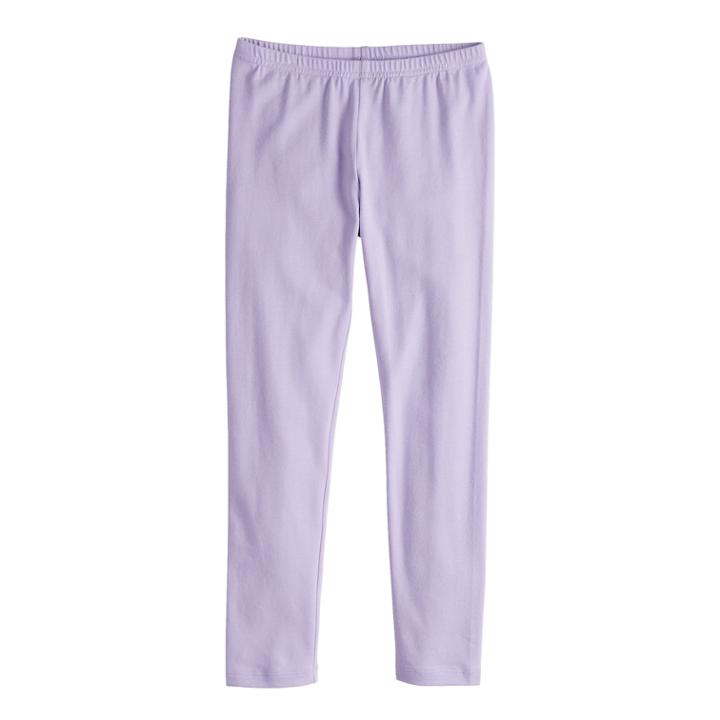 Girls 4-12 Jumping Beans&reg; Solid Leggings, Size: 10, Med Purple