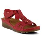 Flexus By Spring Step Silas Women's Floral Sandals, Size: 40, Red