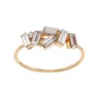 Lc Lauren Conrad Asymmetrical Baguette Ring, Women's, Size: 7, Gold