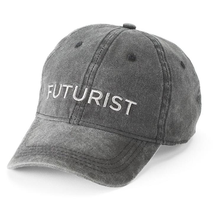 Women's So&reg; Embroidered Futurist Baseball Cap, Black