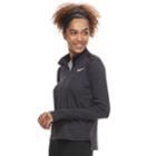 Women's Nike Pacer 1/2-zip Thumb-hole Running Top, Size: Large, Grey (charcoal)