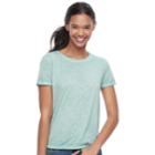 Juniors' Mudd&reg; Crewneck Short Sleeve Tee, Teens, Size: Medium, Lt Green