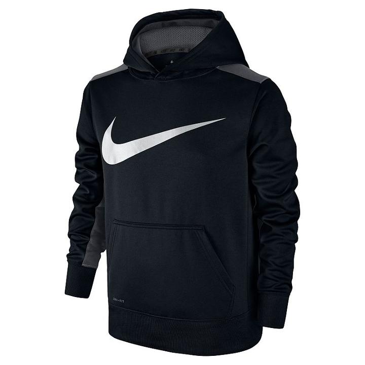 Boys 8-20 Nike Therma-fit Ko Swoosh Hoodie, Boy's, Size: Medium, Grey (charcoal)