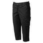 Petite Sonoma Goods For Life&trade; Convertible Cargo Capris, Women's, Size: 4 Petite, Black