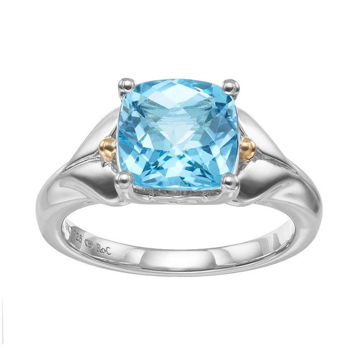 Blue Topaz Sterling Silver Ring, Women's, Size: 5