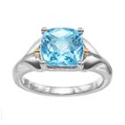 Blue Topaz Sterling Silver Ring, Women's, Size: 5
