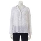 Women's Apt. 9&reg; Drop-shoulder Chiffon Top, Size: Xl, White