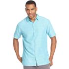 Men's Van Heusen Classic-fit Dobby Button-down Shirt, Size: Large, Brt Blue
