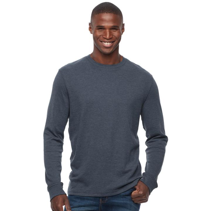 Men's Croft & Barrow&reg; Classic-fit Stretch Performance Crewneck Tee, Size: Large, Blue (navy)