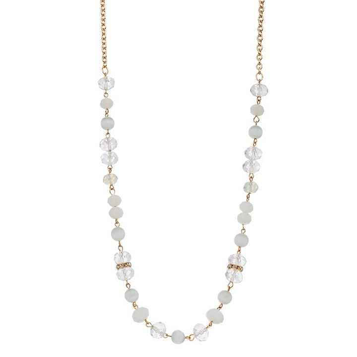 White Beaded Necklace, Women's