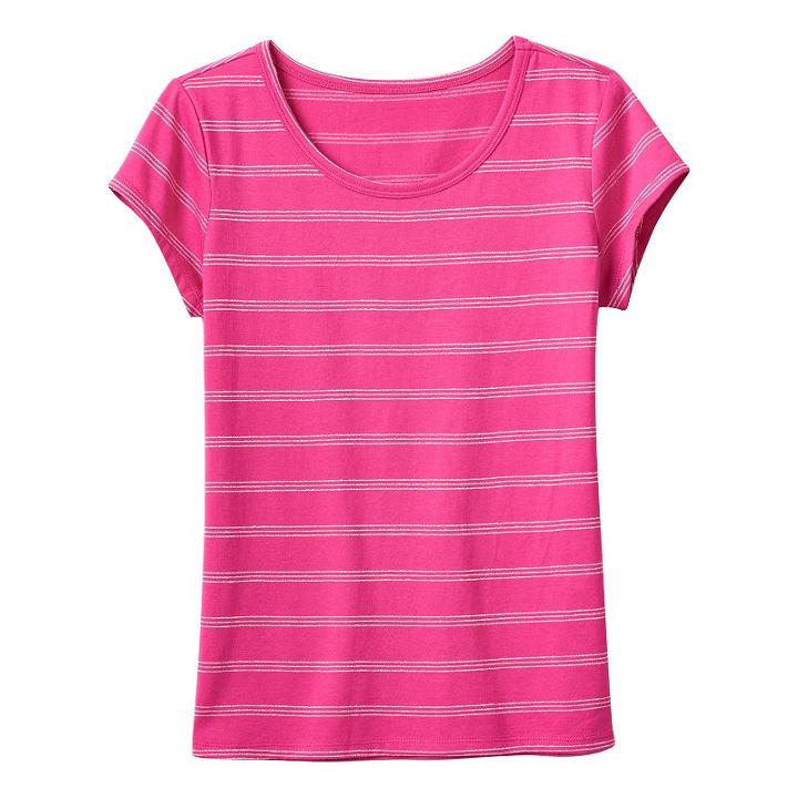 Girls 7-16 & Plus Size So&reg; Perfectly Soft Crewneck Cutest Tee, Girl's, Size: 14, Med Pink