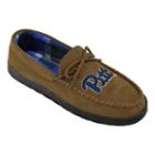 Men's Pitt Panthers Microsuede Moccasins, Size: 9, Brown