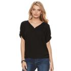 Women's Juicy Couture Shirred Dolman Top, Size: Large, Black
