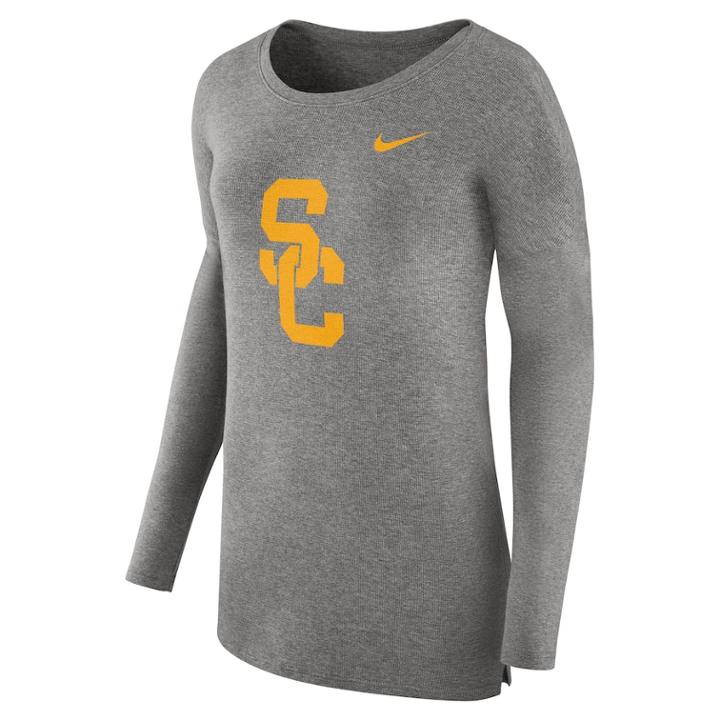 Women's Nike Usc Trojans Cozy Knit Top, Size: Xl, Blue (navy)