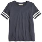 Girls Plus Size Pink Republic Crewneck Varsity Tee, Size: M Plus, Grey (charcoal)
