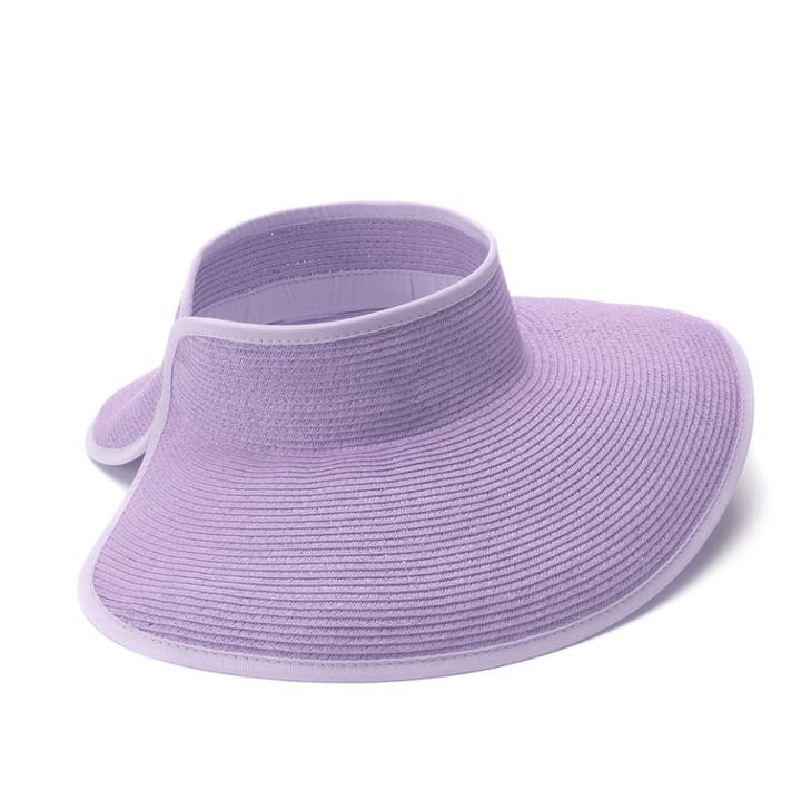 Women's Packable Roll-up Sun Visor, Lt Purple