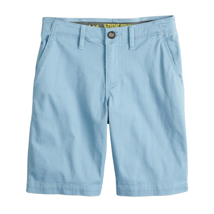 Boys 8-20 Lee Extreme Comfort Chino Shorts, Size: 12, Light Blue