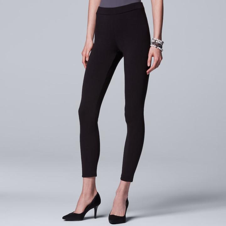 Women's Simply Vera Vera Wang Brushed Leggings, Size: Small, Oxford