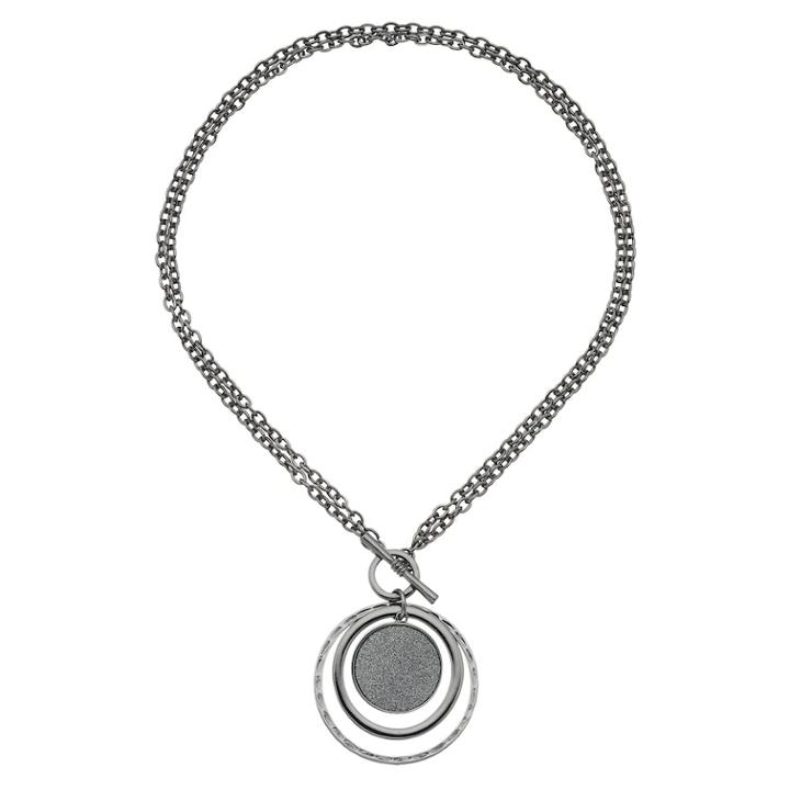 Apt. 9&reg; Convertible Glitter Disc Pendant Necklace, Women's, Oxford