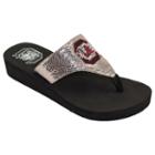 Women's South Carolina Gamecocks Shine Platform Flip-flops, Size: Large, Red/coppr (rust/coppr)