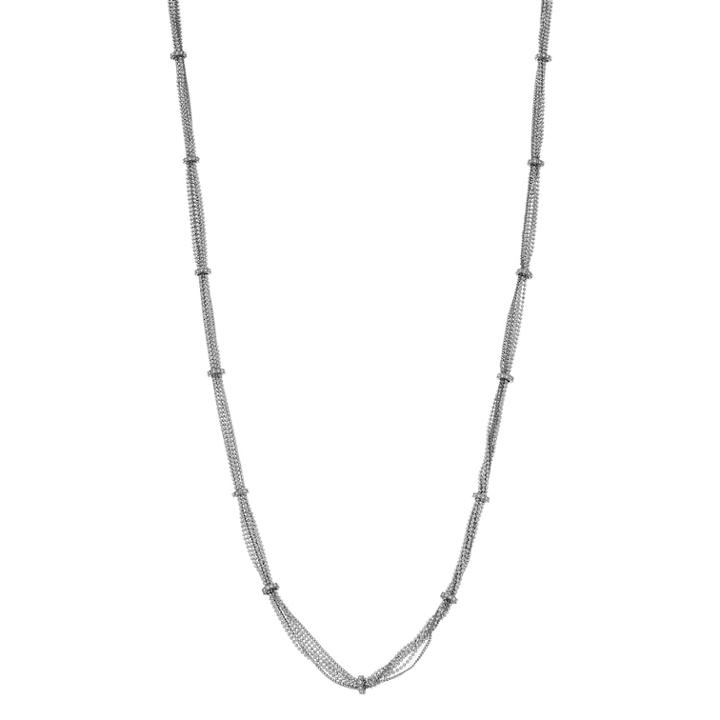 Simply Vera Vera Wang Two Tone Chain Long Station Necklace Necklace, Women's, Black