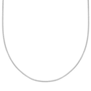 Splendid Silver Silver-bonded Snake Chain Necklace - 16-in, Women's, Size: 16, Grey