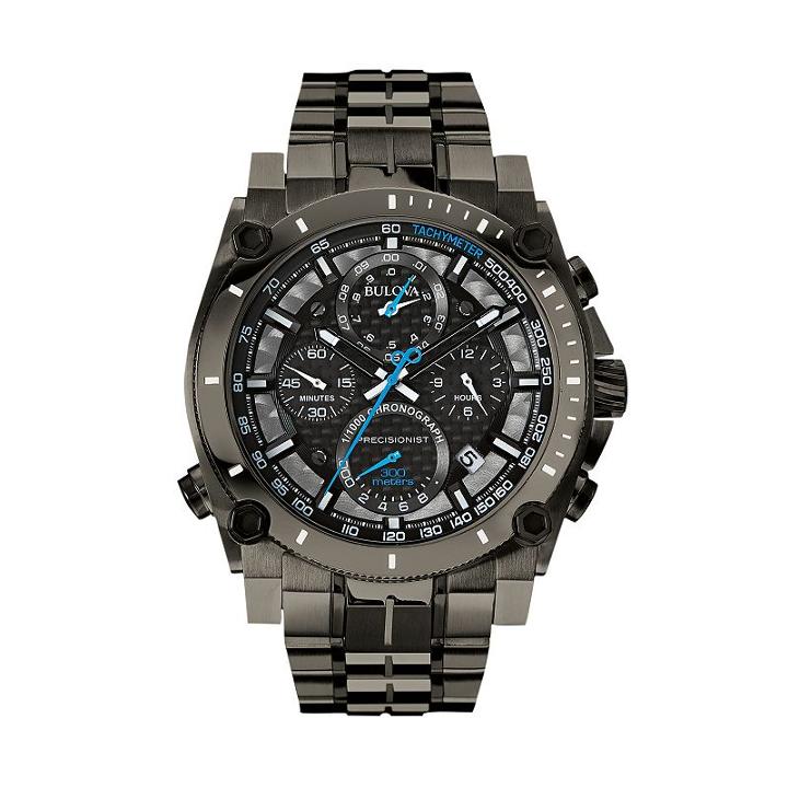 Bulova Men's Precisionist Stainless Steel Chronograph Watch - 98b229, Grey