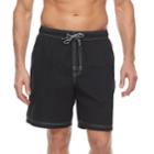 Men's Croft & Barrow&reg; Solid Swim Trunks, Size: Medium, Oxford