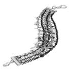 Simply Vera Vera Wang Shaky Disc Multi Row Bracelet, Women's, Multicolor