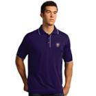 Men's Antigua Orlando City Sc Elite Desert Dry Xtra-lite Polo, Size: Large, Drk Purple