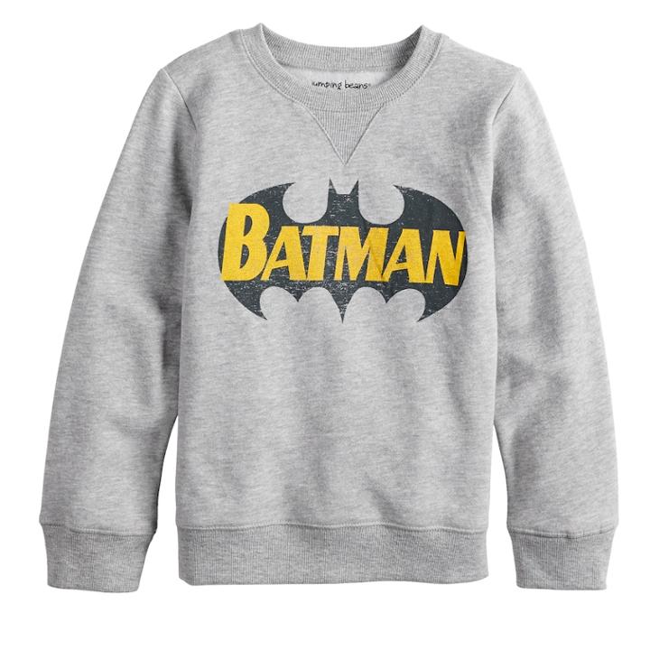 Boys 4-12 Jumping Beans&reg; Retro Dc Comics Batman Softest Fleece Sweatshirt, Size: 6, Med Grey