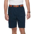 Men's Croft & Barrow&reg; Classic-fit Side-elastic 9.5-inch Cargo Shorts, Size: 38, Blue