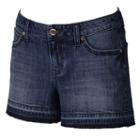 Women's Jennifer Lopez Release-hem Jean Shorts, Size: 0, Dark Blue