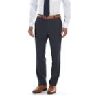Men's Savile Row Modern-fit Navy Suit Pants, Size: 44x30, Dark Blue