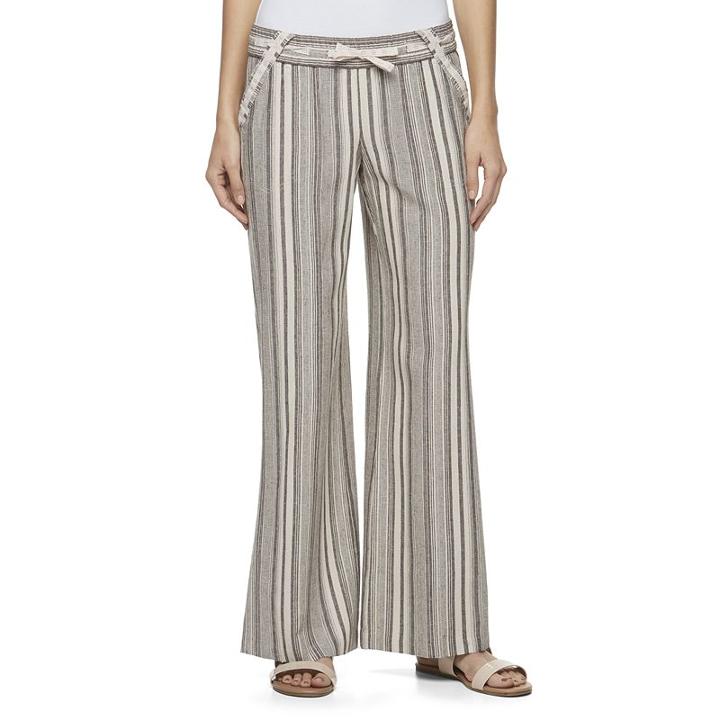Juniors' Rewind Linen Blend Pants, Girl's, Size: Small, Oxford