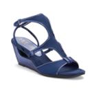 New York Transit Brightest Up Women's Wedge Sandals, Size: 10 Wide, Blue (navy)