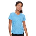 Women's Petite Tek Gear&reg; Core Short Sleeve Tee, Size: L Petite, Med Blue